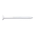 Midwest Fastener Masonry Screw, 1/4" Dia., Flat, 3 1/4 in L, Steel White Ruspert, 100 PK 09708